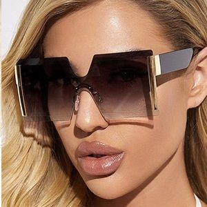 NEW|Tracy Gradient Square Rimless Sunglasses